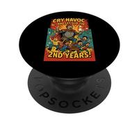 Funny Teacher's s 2nd Year s Cry Havoc Shakespeares Wordplay PopSockets Adhesive PopGrip