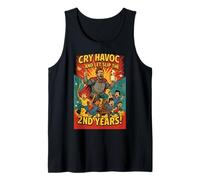 Funny Teacher's s 2nd Year s Cry Havoc Shakespeares Wordplay Tank Top