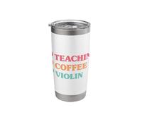 Funny Teaching Coffee Violin for Teachers Stainless Steel Insulated Tumbler