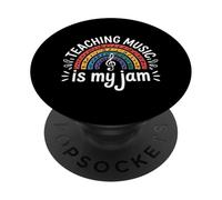 Funny Teaching Music Is My Jam Saying Teacher PopSockets Adhesive PopGrip