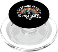 Funny Teaching Music Is My Jam Saying Teacher PopSockets PopGrip for MagSafe