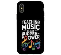 Funny Teaching Music Is My Super Power Saying Case for iPhone X/XS