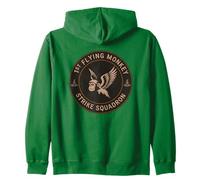 Funny Team FLYING MONKEYS Air SQUADRON Wizard Force Magical Zip Hoodie