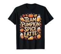Funny Team Pumpkin Spice Latte Fall Season Fan Coffee Lovers T-Shirt