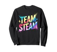 Funny TEAM STEAM Teacher Learn I Teach STEM Stud Technology Sweatshirt