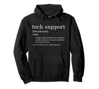 Funny Tech Support Definition Pullover Hoodie
