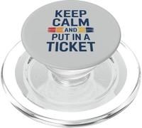 Funny Tech Support IT Guy Computer Help Desk Ticket PopSockets PopGrip for MagSafe