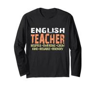 Funny Technology Teacher Helpful Empathic Calm Kind Reliable Long Sleeve T-Shirt