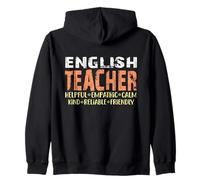Funny Technology Teacher Helpful Empathic Calm Kind Reliable Zip Hoodie