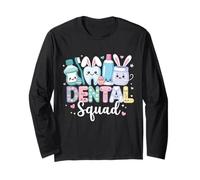 Funny Teeth Dental Squad Dentist Happy Easter Day Gifts Long Sleeve T-Shirt