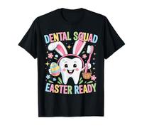 Funny Teeth Dental Squad Happy Easter Day 2026 T-Shirt