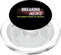 Funny Ten Year Work Anniversary 10th Employee Appreciation PopSockets PopGrip for MagSafe