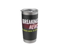 Funny Ten Year Work Anniversary 10th Employee Appreciation Stainless Steel Insulated Tumbler