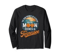 Funny Tennessee Moon Shines, Florida Sun Shines TN Humor Long Sleeve T-Shirt