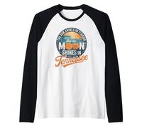 Funny Tennessee Moon Shines, Florida Sun Shines TN Humor Raglan Baseball Tee