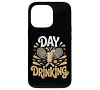 Funny Tennis Day Drinking Beer Lover Squad Case for iPhone 13 Pro
