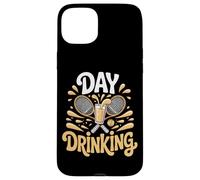 Funny Tennis Day Drinking Beer Lover Squad Case for iPhone 15 Plus