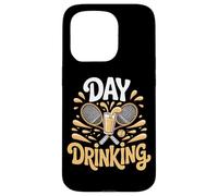 Funny Tennis Day Drinking Beer Lover Squad Case for iPhone 15 Pro