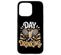 Funny Tennis Day Drinking Beer Lover Squad Case for iPhone 15 Pro Max