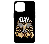 Funny Tennis Day Drinking Beer Lover Squad Case for iPhone 16 Pro Max