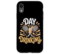 Funny Tennis Day Drinking Beer Lover Squad Case for iPhone XR