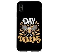 Funny Tennis Day Drinking Beer Lover Squad Case for iPhone XS Max