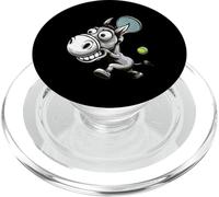 Funny Tennis Donkey Player Cartoon Meme Racquet PopSockets PopGrip for MagSafe