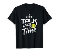 Funny Tennis Humor I Can't Talk and Play at the Same Time Value Graphic T-Shirt
