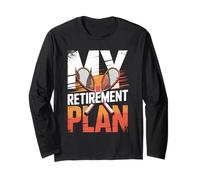 Funny Tennis My Retirement Plan Player Life Long Sleeve T-Shirt