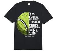Funny Tennis Player Racket I Can Do All The Things Through Comfort Colors Adult Heavyweight T-Shirt