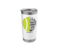 Funny Tennis Player Racket I Can Do All The Things Through Stainless Steel Insulated Tumbler