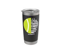 Funny Tennis Player Racket I Can Do All The Things Through Stainless Steel Insulated Tumbler