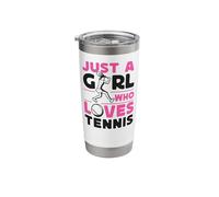 Funny Tennis Player Racket It's All Fun and Games Until A Stainless Steel Insulated Tumbler