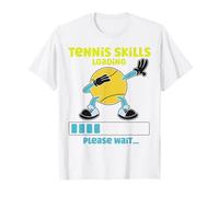 Funny Tennis Player Racket Tennis Skills Loading Please Wait T-Shirt