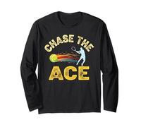Funny Tennis Shirt Chase The Ace Tennis Player Tee Long Sleeve T-Shirt