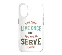 Funny Tennis You only live once but you get to serve twice Case for iPhone 17
