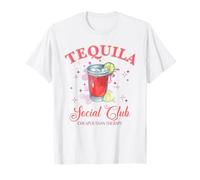 Funny Tequila Social Club Cheaper Than A Therapy Drinking T-Shirt
