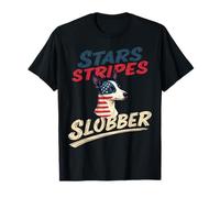 Funny Terrier Dog Vintage Jack Russell Terrier American Flag T-Shirt