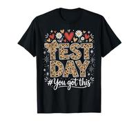 Funny Test Day Leopard Teacher Testing Day Student Teachers T-Shirt