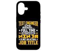Funny Test Engineer Job Title Case for iPhone 17