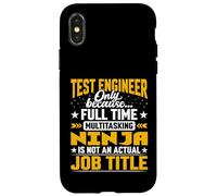 Funny Test Engineer Job Title Case for iPhone X/XS