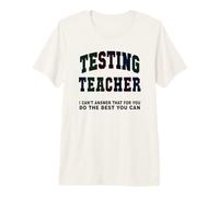 Funny Testing Teacher Test Day Bruh Math ELA Squad Premium T-Shirt