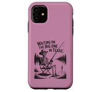 Funny Texas Fly Fishing Skeleton Waiting On Big One Fisher Case for iPhone 11