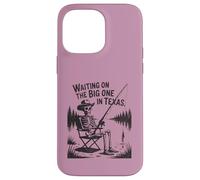 Funny Texas Fly Fishing Skeleton Waiting On Big One Fisher Case for iPhone 14 Pro Max