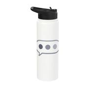 Funny Text Bubble Someone is Typing Texting Chat Message Stainless Steel Insulated Water Bottle