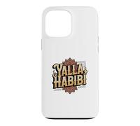 Funny Text Yalla Habibi Means Let's Go My Love Arabic Funny Case for iPhone 13 Pro Max