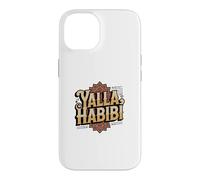 Funny Text Yalla Habibi Means Let's Go My Love Arabic Funny Case for iPhone 14