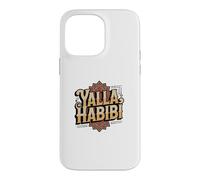 Funny Text Yalla Habibi Means Let's Go My Love Arabic Funny Case for iPhone 14 Pro Max