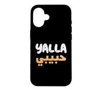 Funny Text Yalla Habibi Means Let's Go My Love Arabic Funny Case for iPhone 16