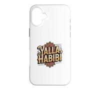 Funny Text Yalla Habibi Means Let's Go My Love Arabic Funny Case for iPhone 16 Plus